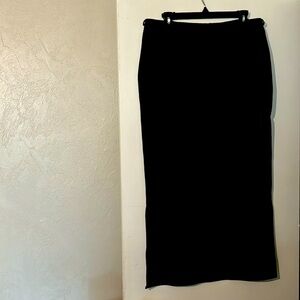 Simple Black Long Skirt
